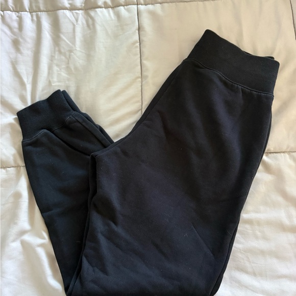 Nike Black Sweatpants with White Logo - Picture 2 of 4